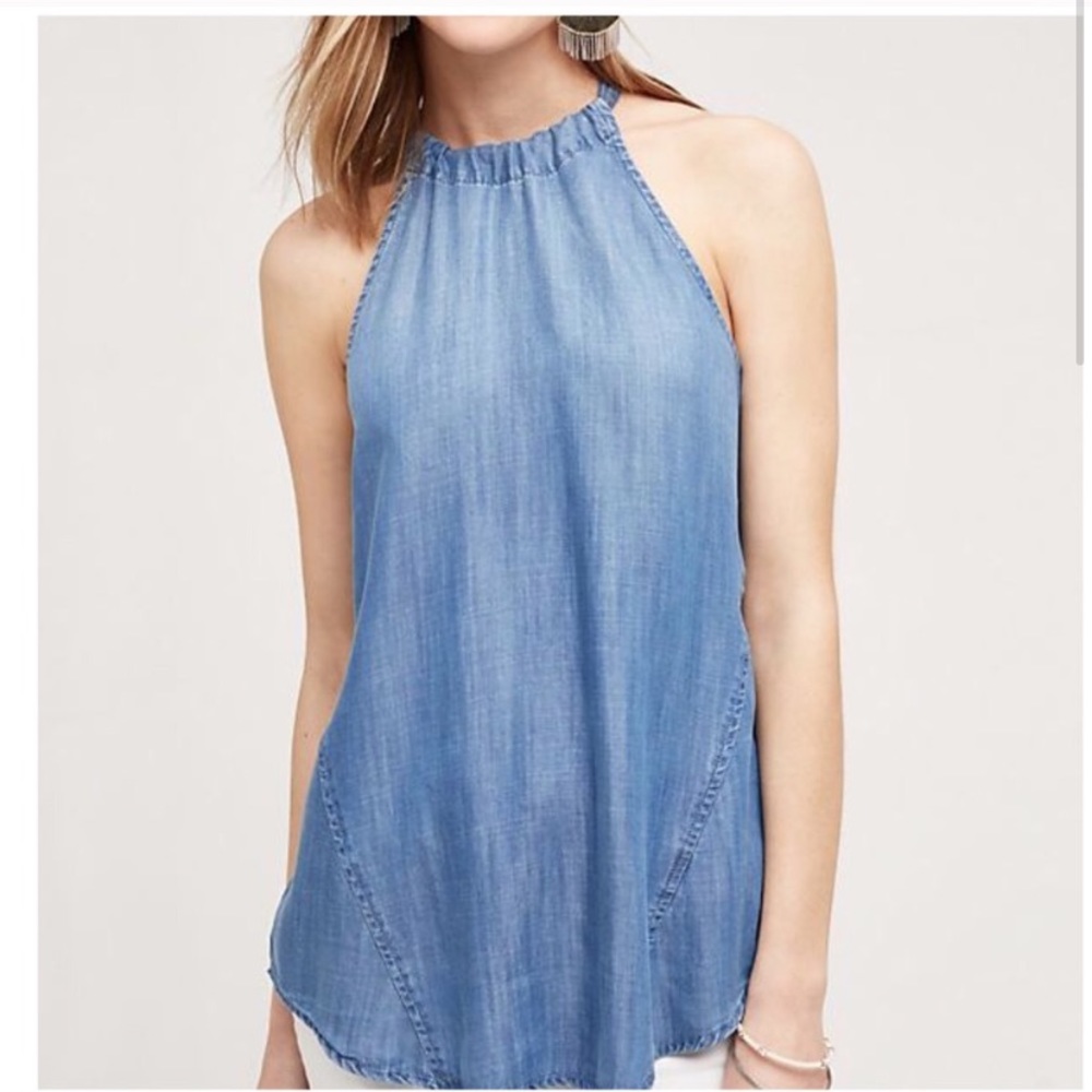 Cloth & Stone Chambray Halter
